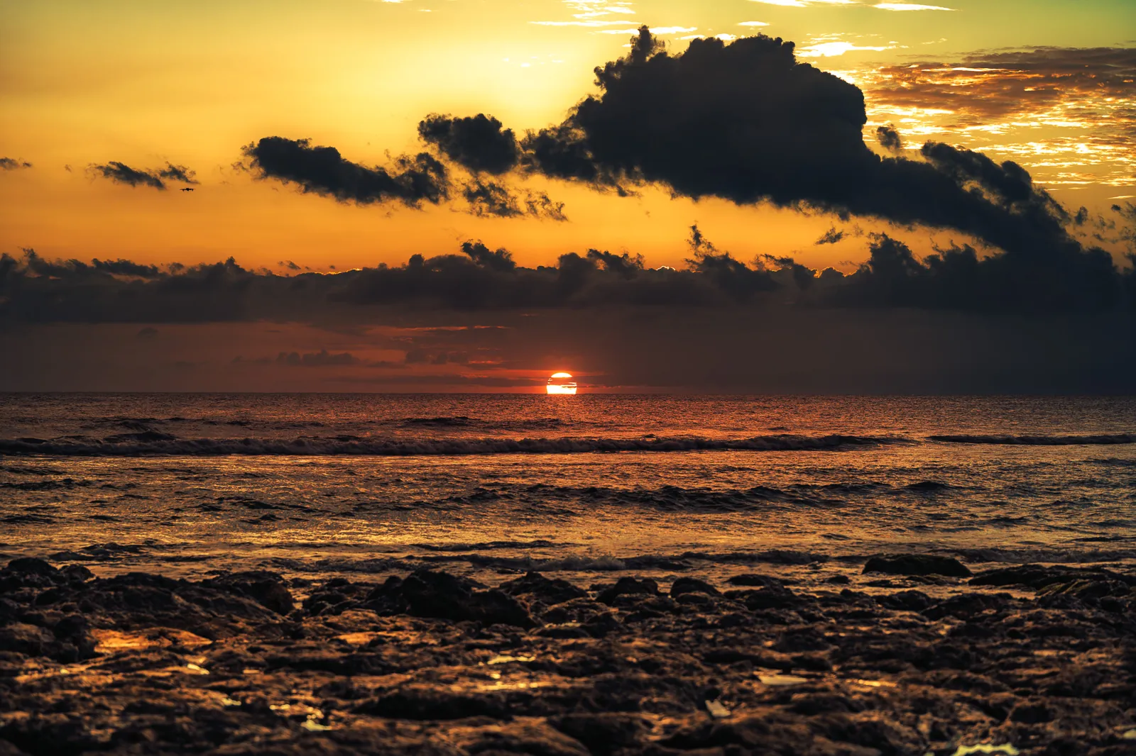 Atardecer sobre el lugar