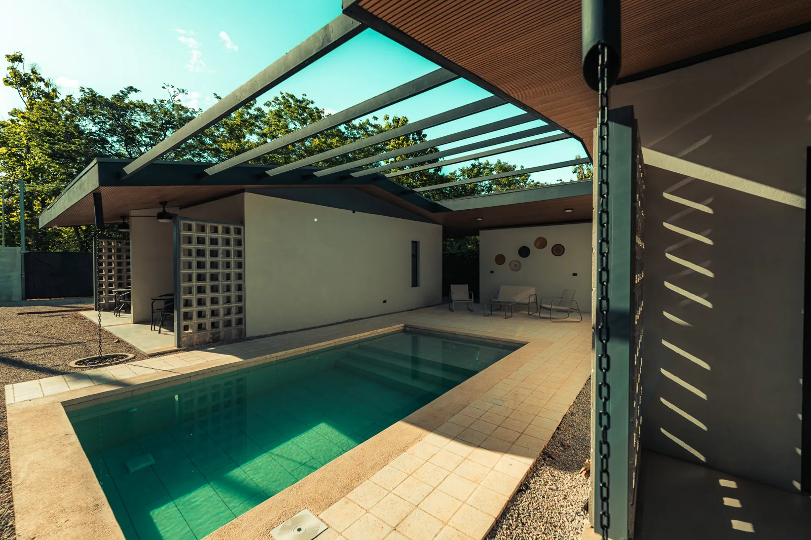 La piscina al aire libre